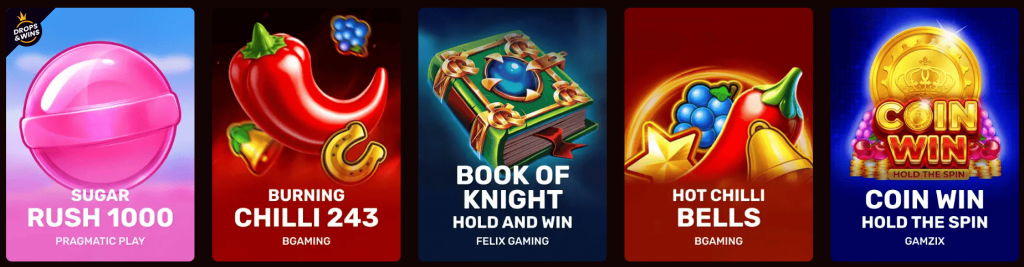 Games and Providers Dragon Slots Casino